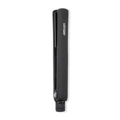 L'ANGE HAIR Aplatir front view showing sleek black design and benefit of professional styling