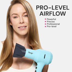 L'ANGE HAIR soft-touch handle close-up for comfortable non-slip styling
