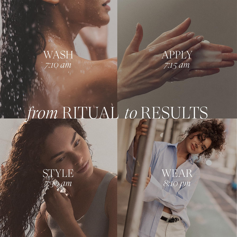 L’ANZA with shea butter and coconut visuals highlighting nourishing ingredients