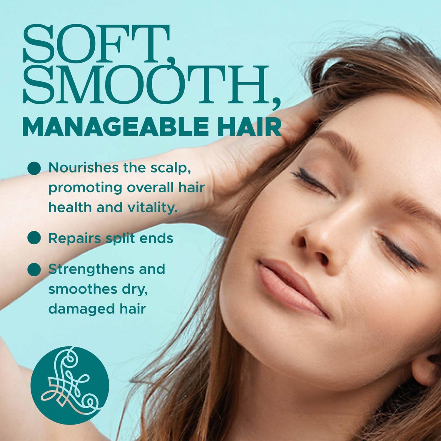 L LUSETA shampoo lather demonstrating gentle cleansing benefit
