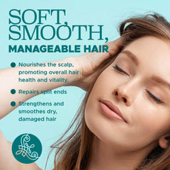 L LUSETA shampoo lather demonstrating gentle cleansing benefit