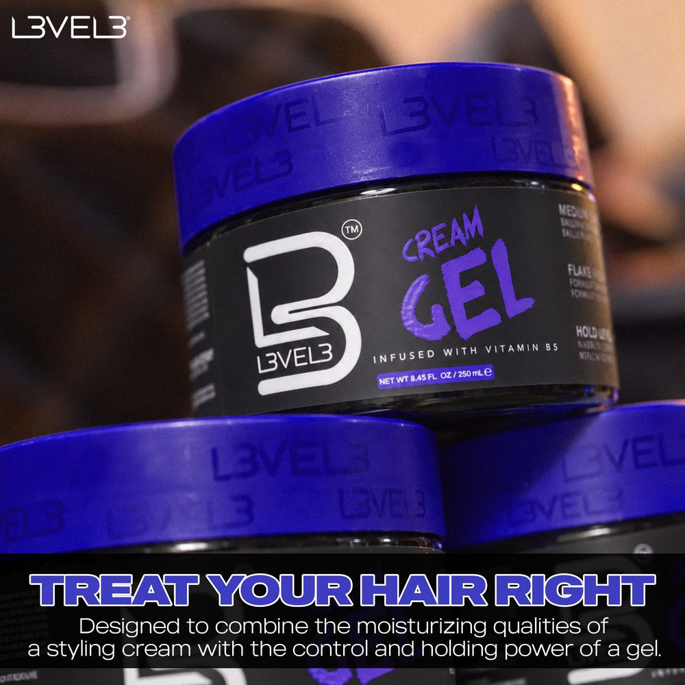 L3 applying cream-gel to damp hair for styling and added volume benefit