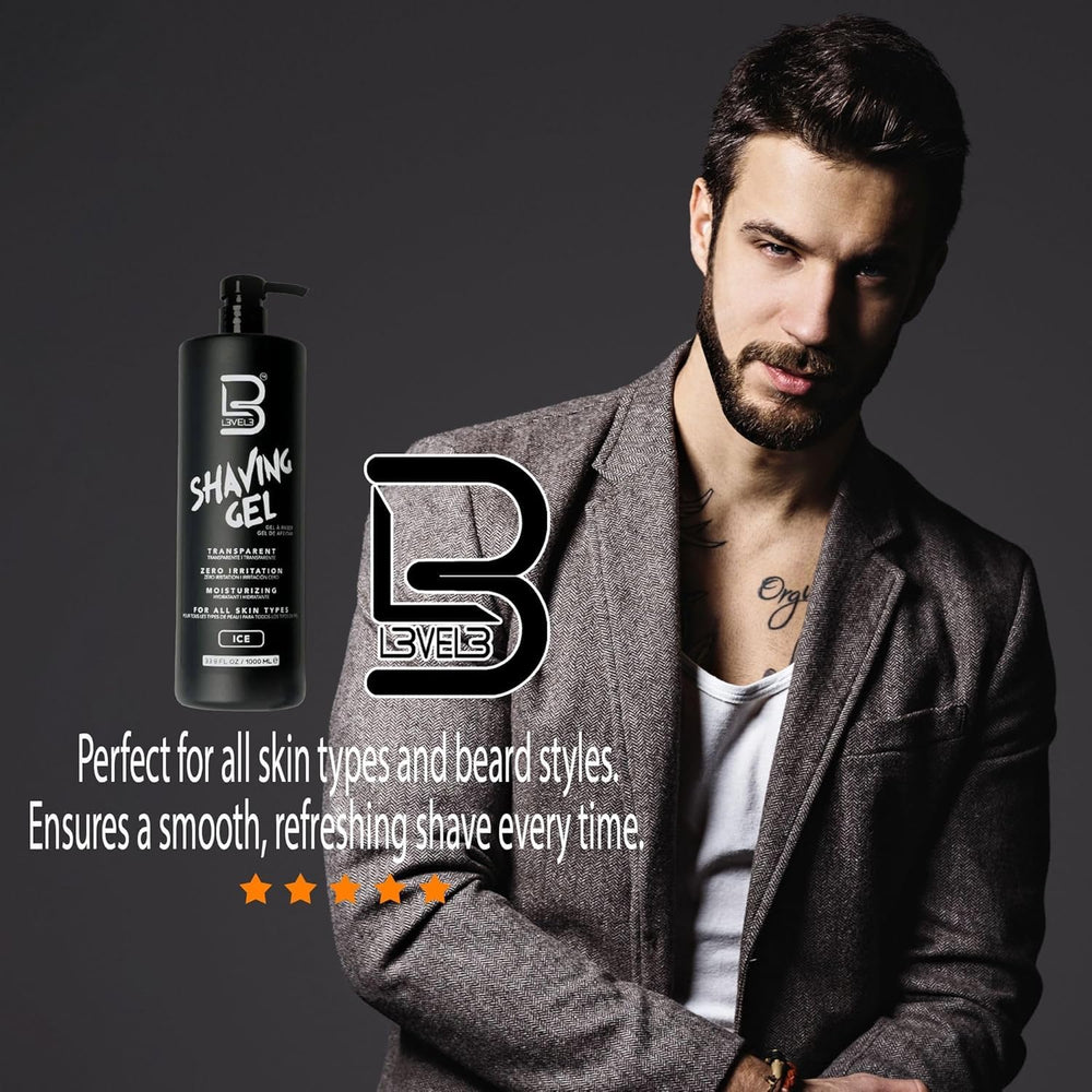 L3 used with straight razor shaping beard for accurate lines benefit