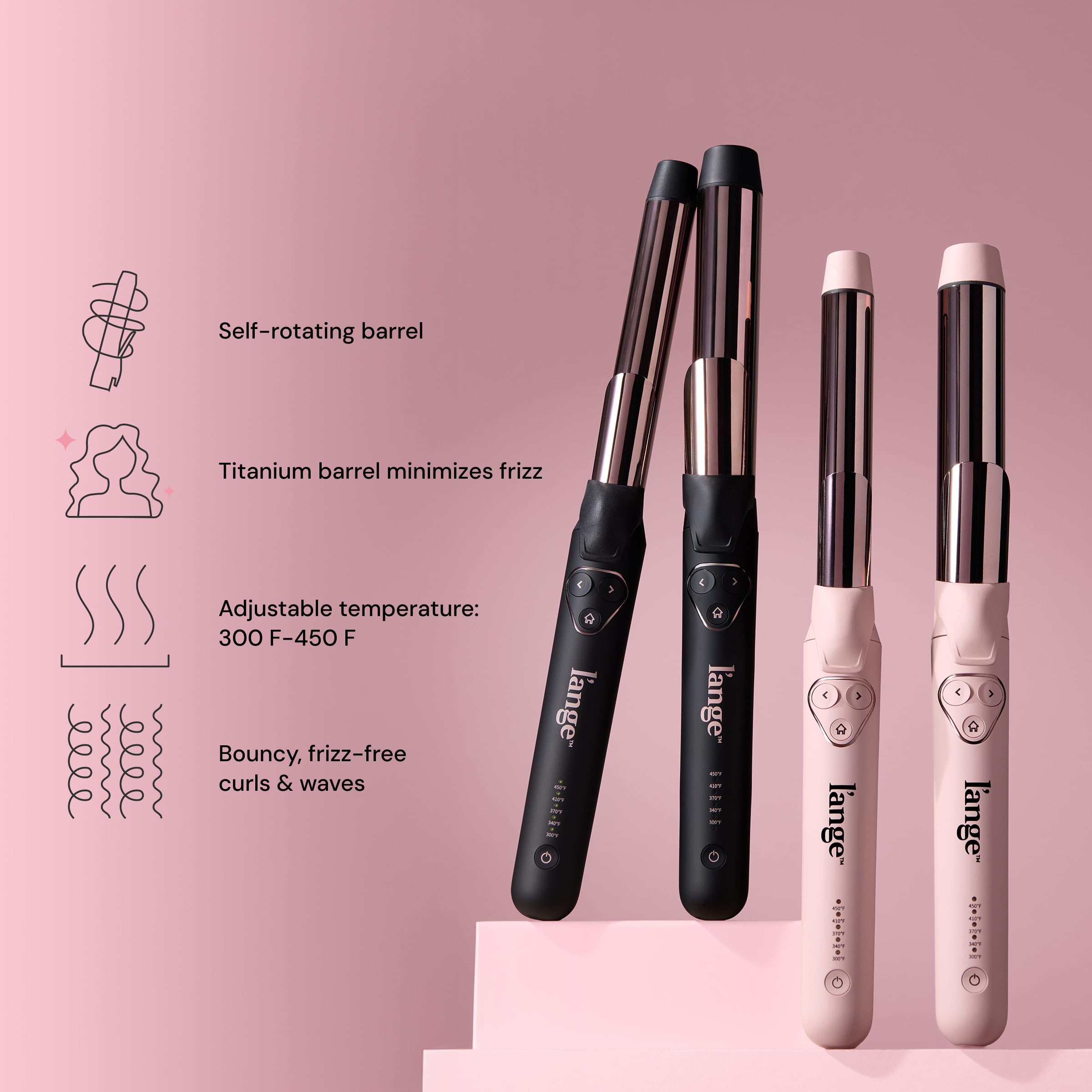 L'ANGE HAIR push-button controls enabling easy rotation and directional control