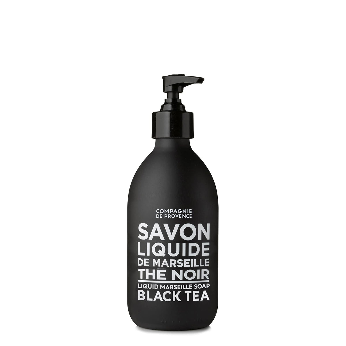 La Compagnie de Provence front bottle showing label and elegant packaging, conveys premium quality