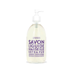 La Compagnie de Provence front bottle showing elegant glass and lavender scent benefit
