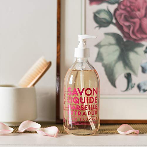 La Compagnie de Provence olive almond grape seed oil bottles showing natural ingredients benefit: skin conditioning