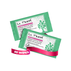 La Fresh front packaging showing 50 count and travel-friendly design benefit