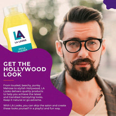 L.A. Looks bottle in hand showing 20oz scale for value