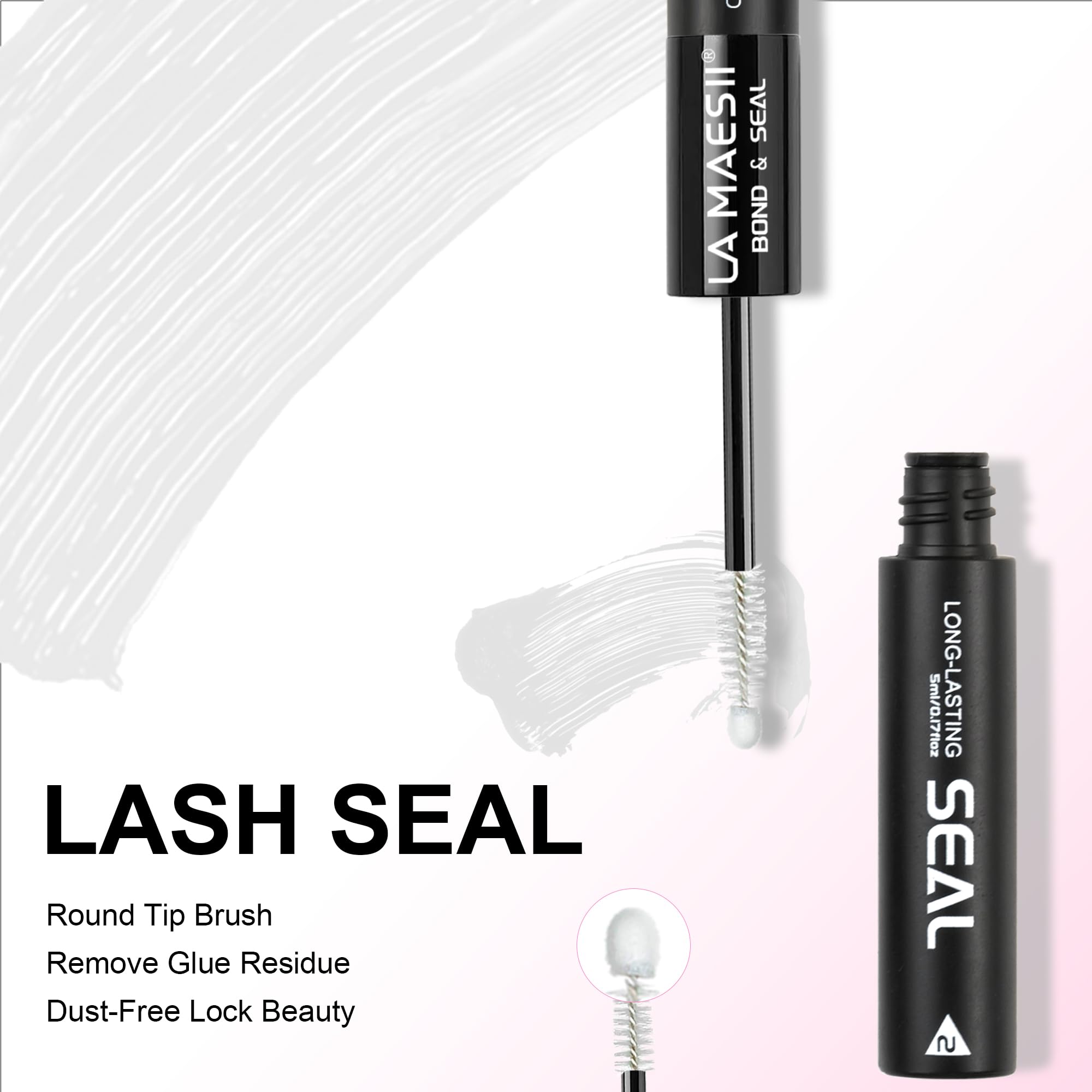 La Maesii black glue texture detail highlighting smooth consistent formula