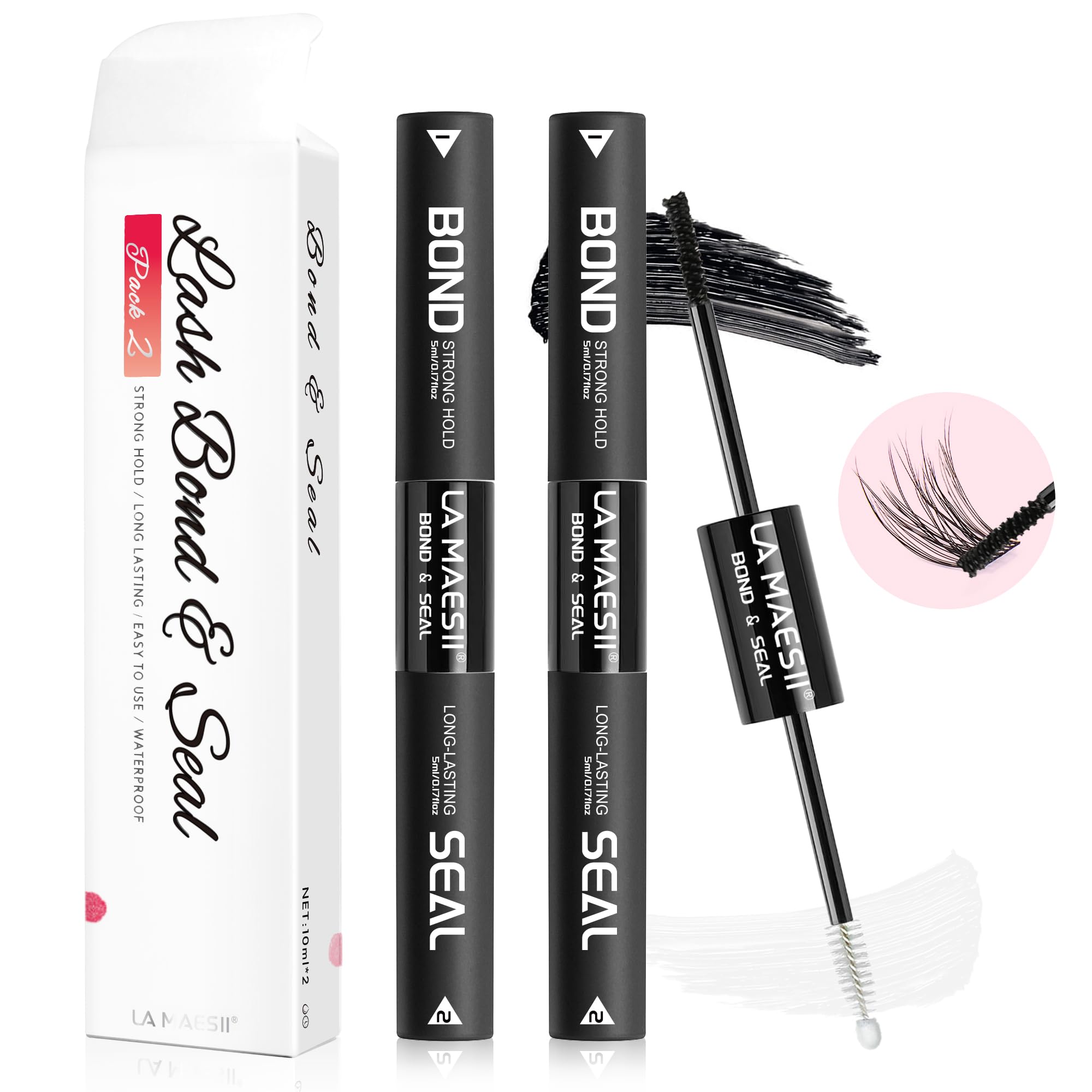 La Maesii front packaging showing twin pack and waterproof claim benefit