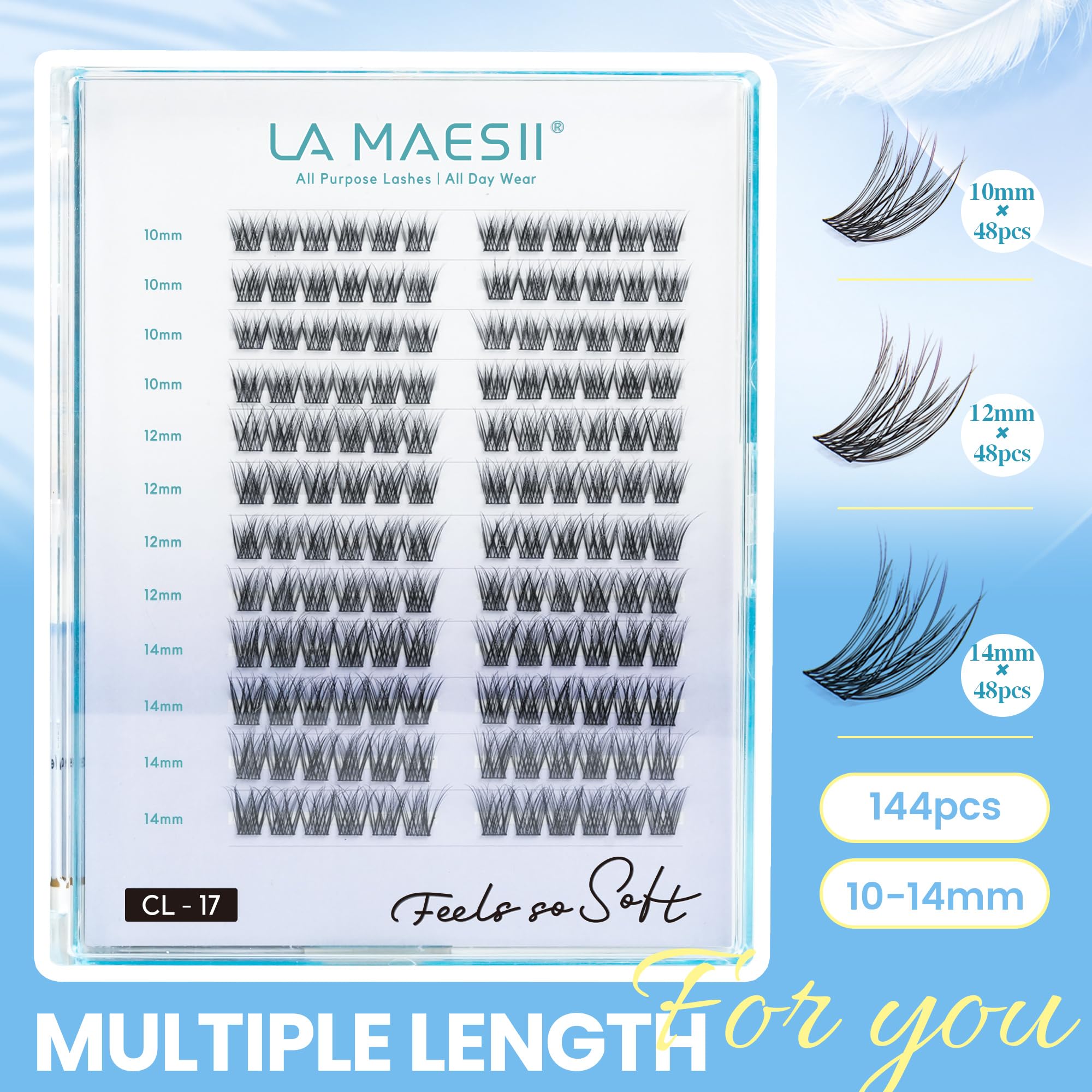 La Maesii clusters next to a hand for scale to show size and count per tray