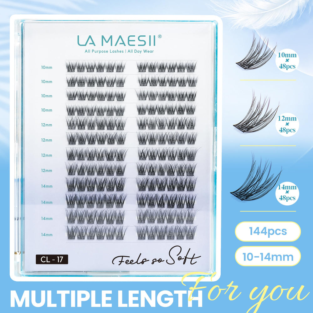 La Maesii clusters next to a hand for scale to show size and count per tray