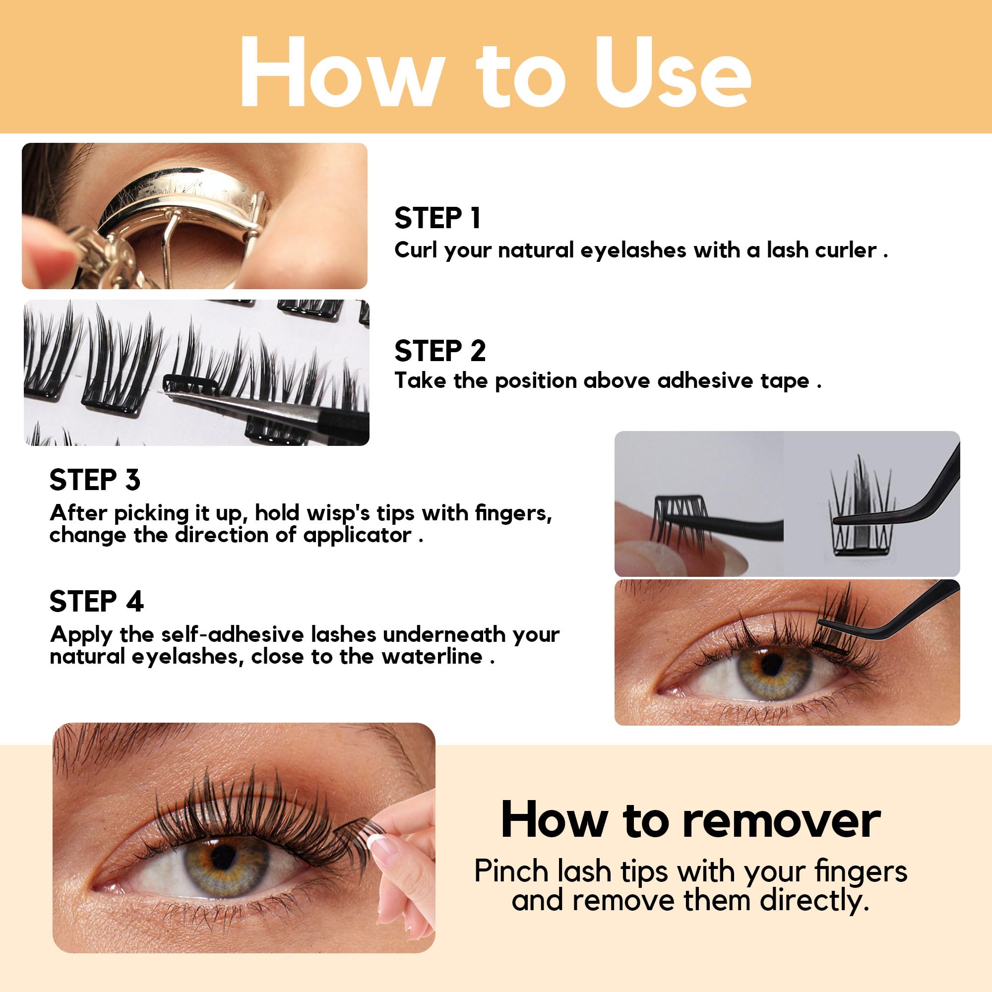 LA MAESII lashes worn on eye delivering natural volume