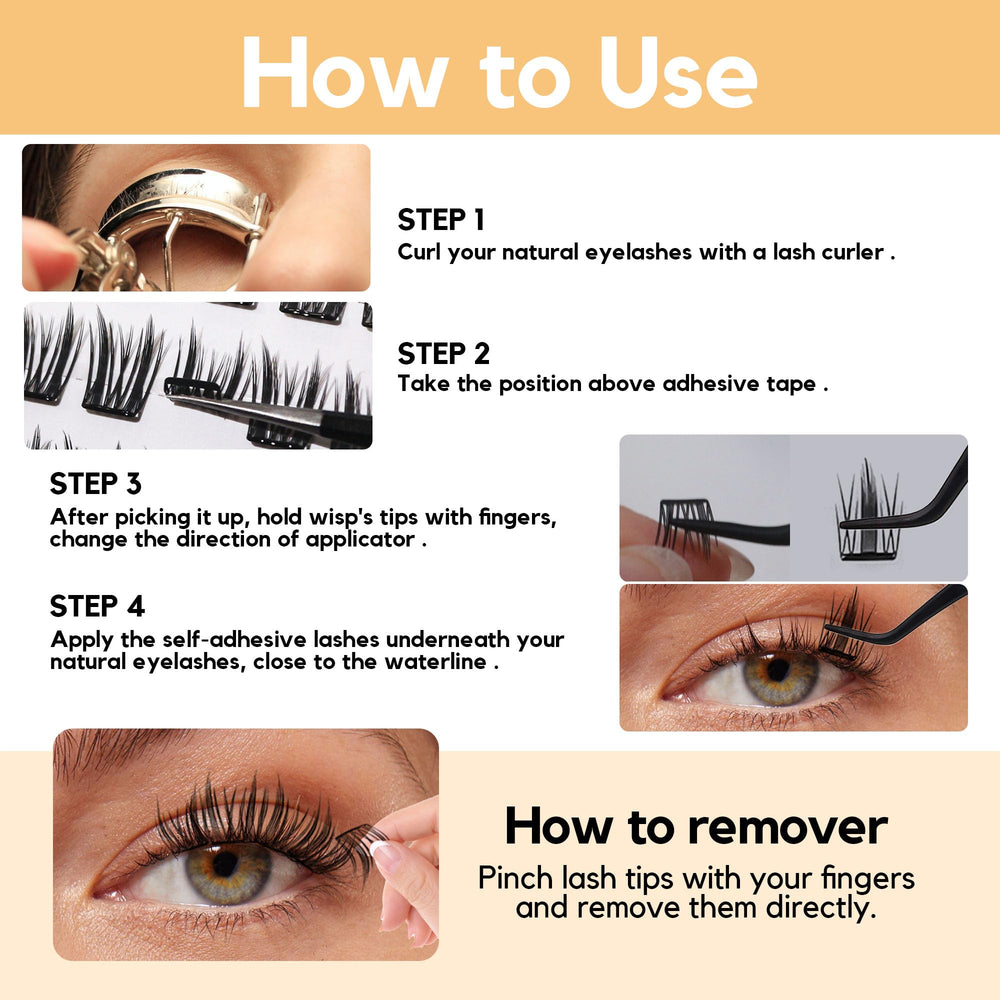 LA MAESII lashes worn on eye delivering natural volume