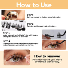 LA MAESII lashes worn on eye delivering natural volume