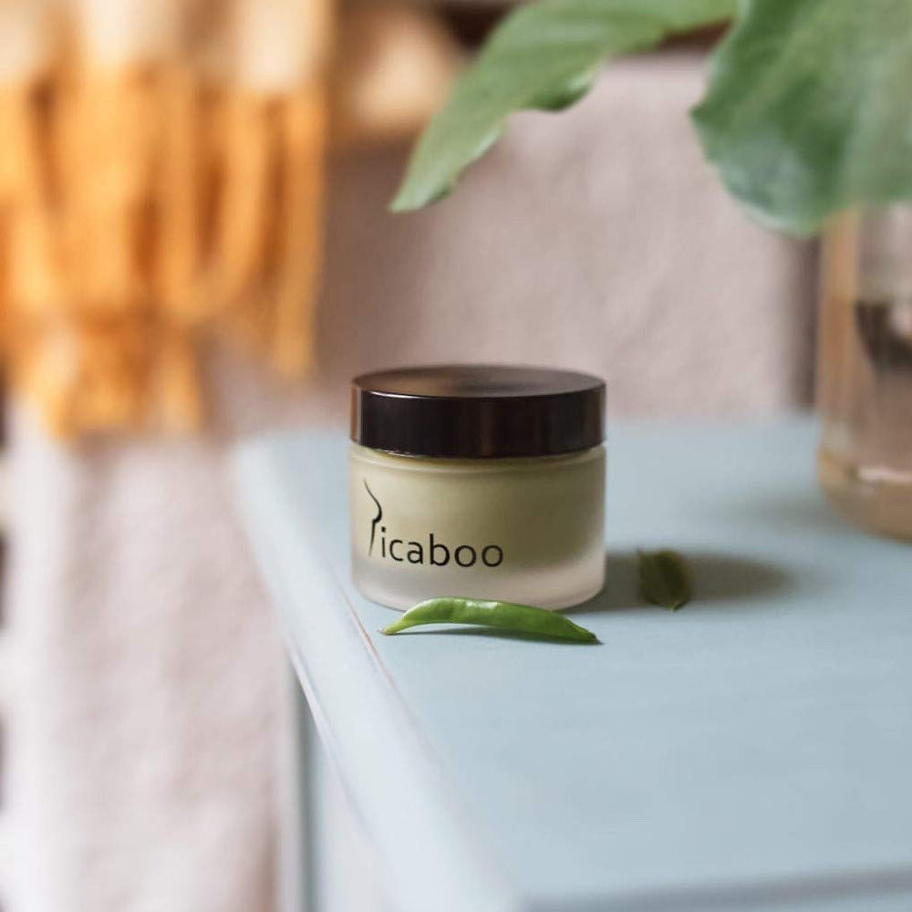La Parea Wellness Picaboo in hand showing 1 oz travel size for portability and convenience