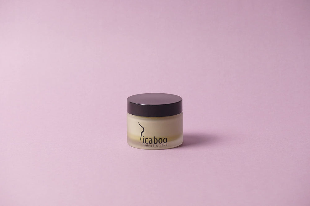La Parea Wellness balm on bathroom counter lifestyle shot conveying daily routine comfort