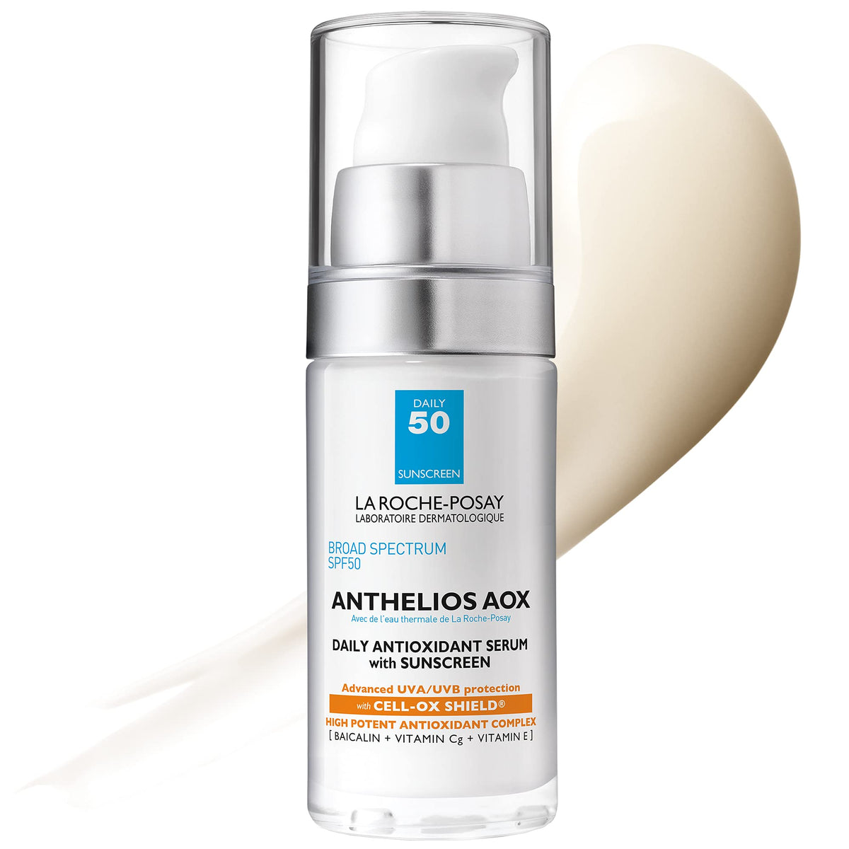 La Roche-Posay Anthelios AOX front packaging showing SPF 50 protection benefit