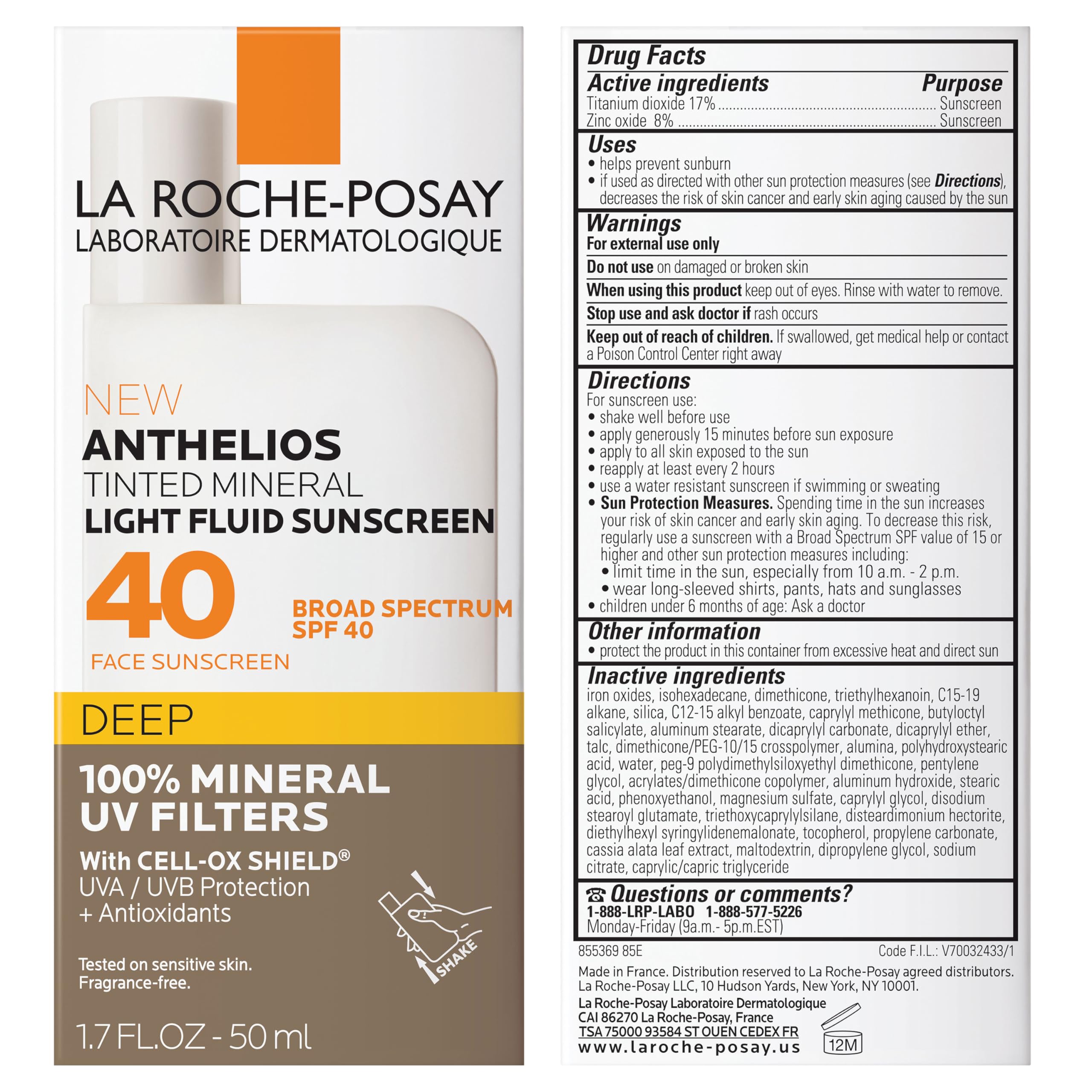 La Roche-Posay applied under makeup shows smooth matte base advantage