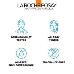La Roche-Posay label and cap detail showing formula information and tolerance benefit