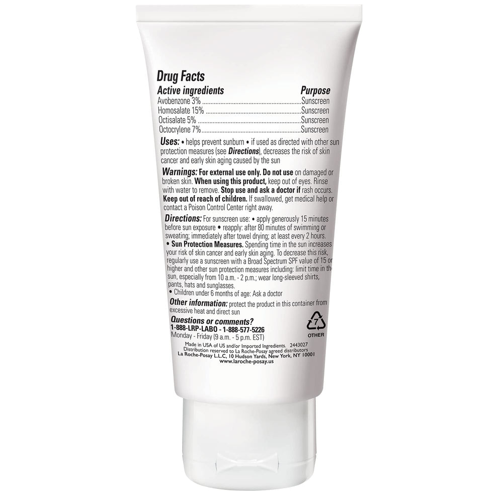 La Roche-Posay swatch showing matte finish and reduced shine