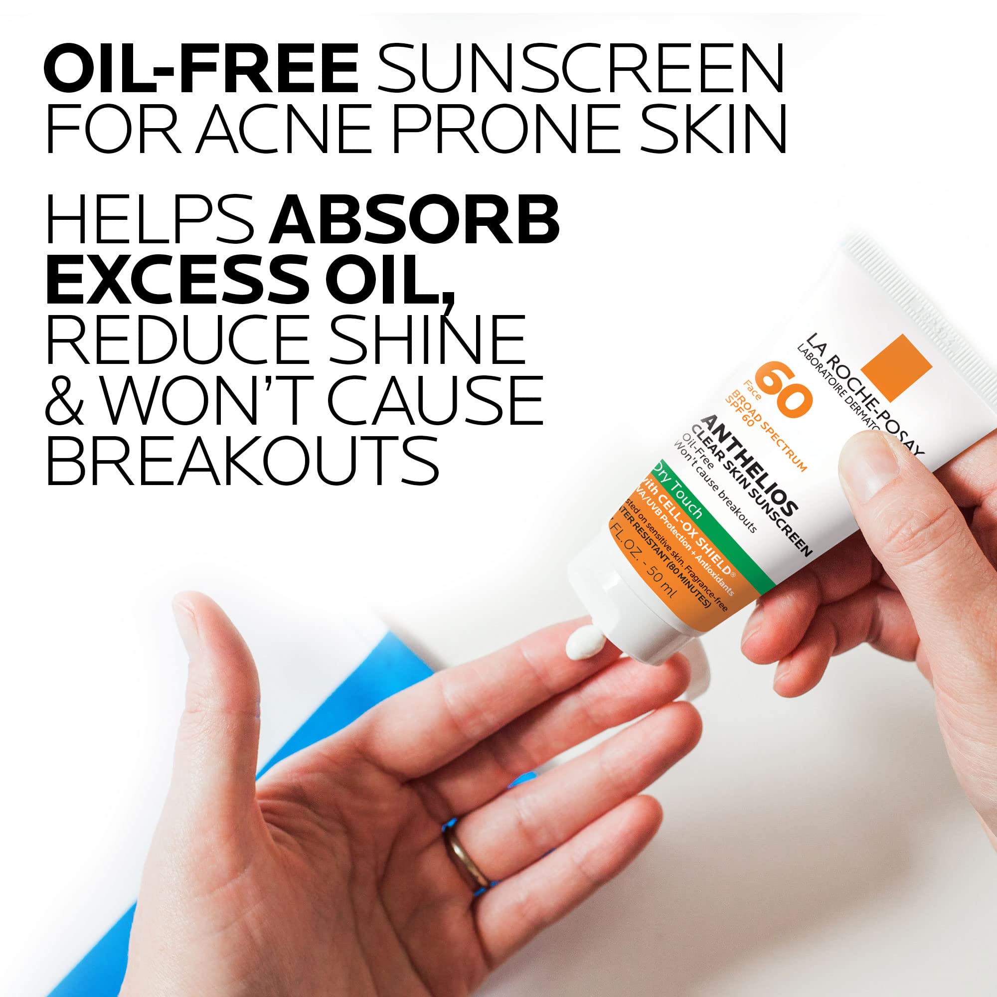 La Roche-Posay applied from tube demonstrating easy application benefit