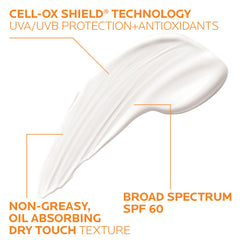 La Roche-Posay next to ruler showing 1.7 oz size and portability