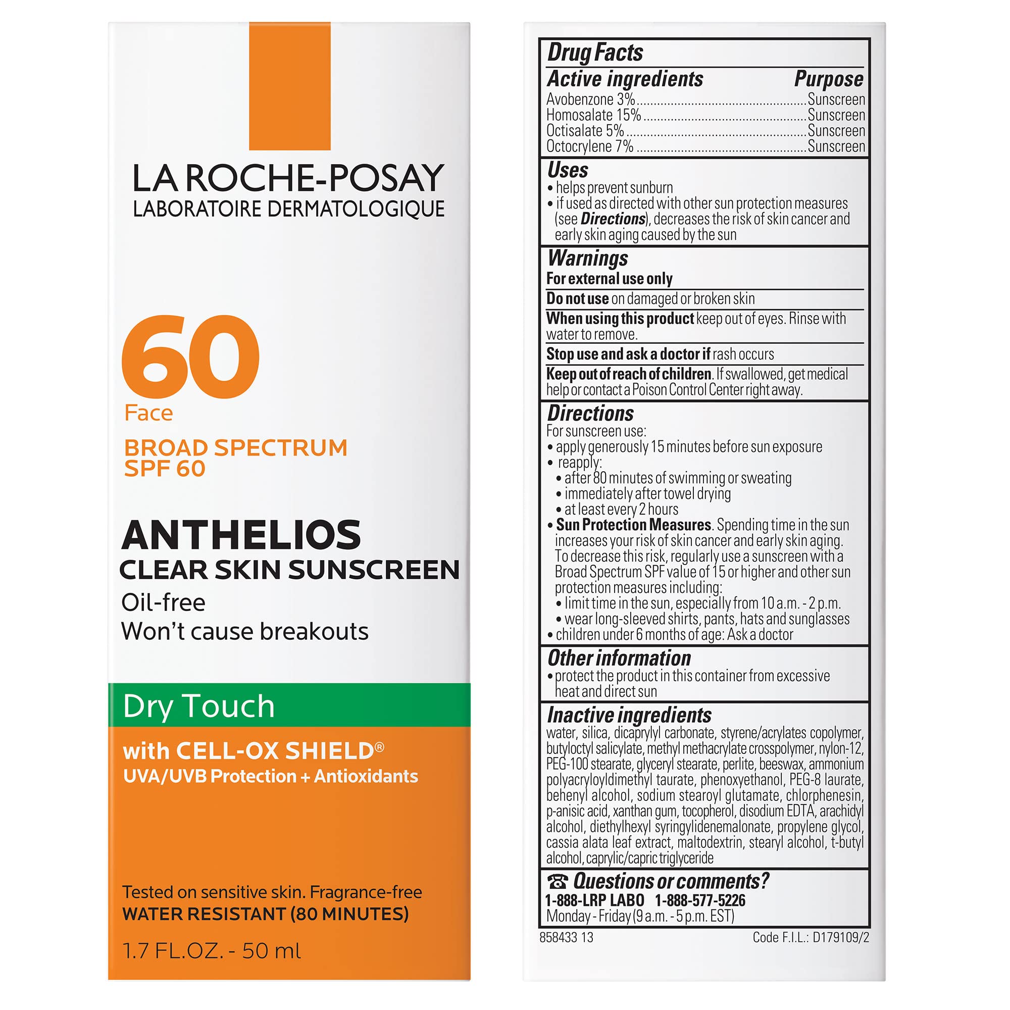 La Roche-Posay texture close-up highlighting oil-free dry touch