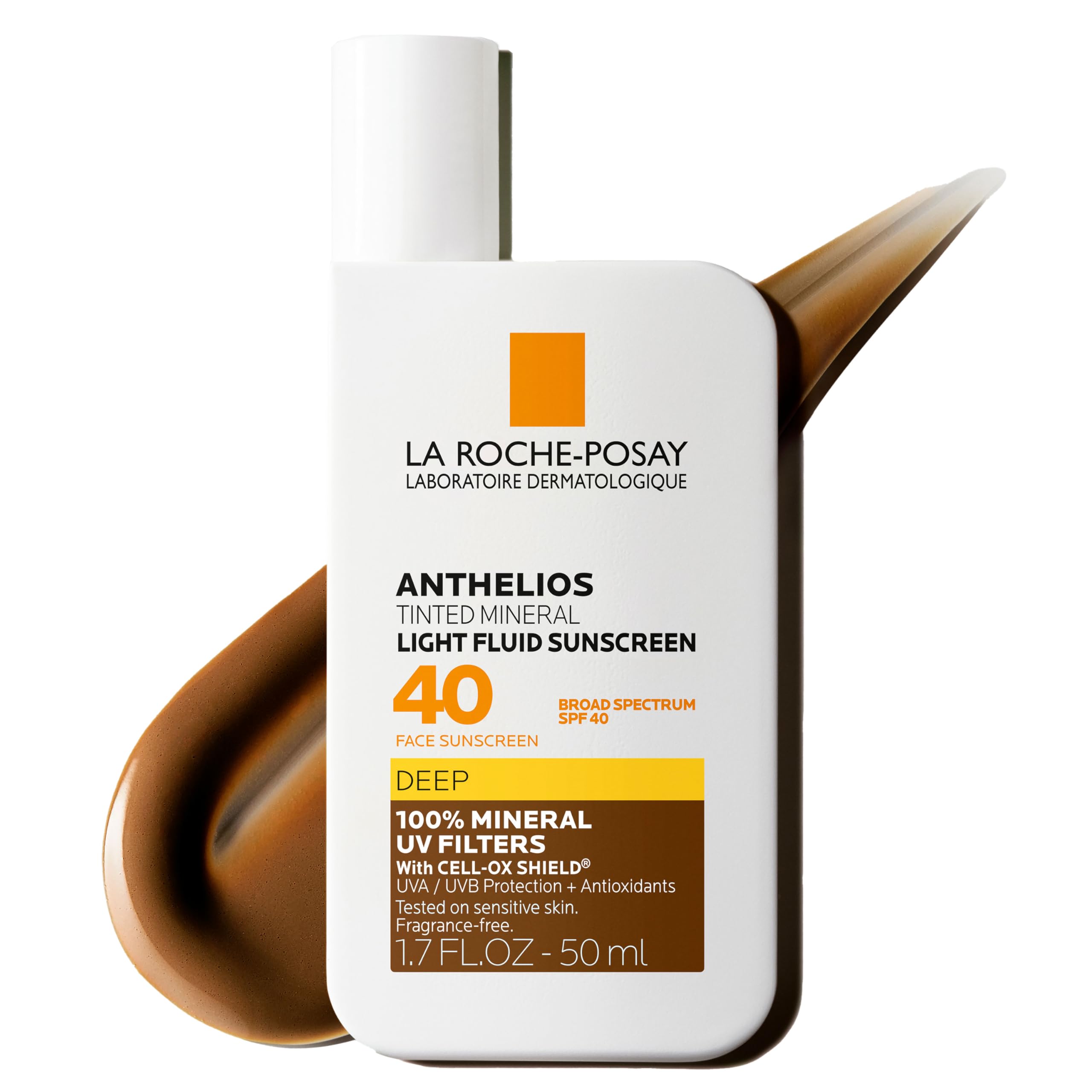 La Roche-Posay front packaging showing SPF 40 and tinted mineral benefit