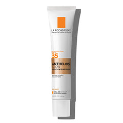 La Roche-Posay front packaging showing dark tinted hydrating sunscreen