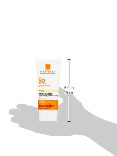 La Roche-Posay ingredient label showing mineral filters and safety details