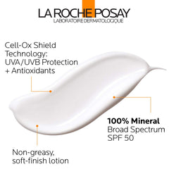 La Roche-Posay nozzle dispensing lotion for easy, controlled application