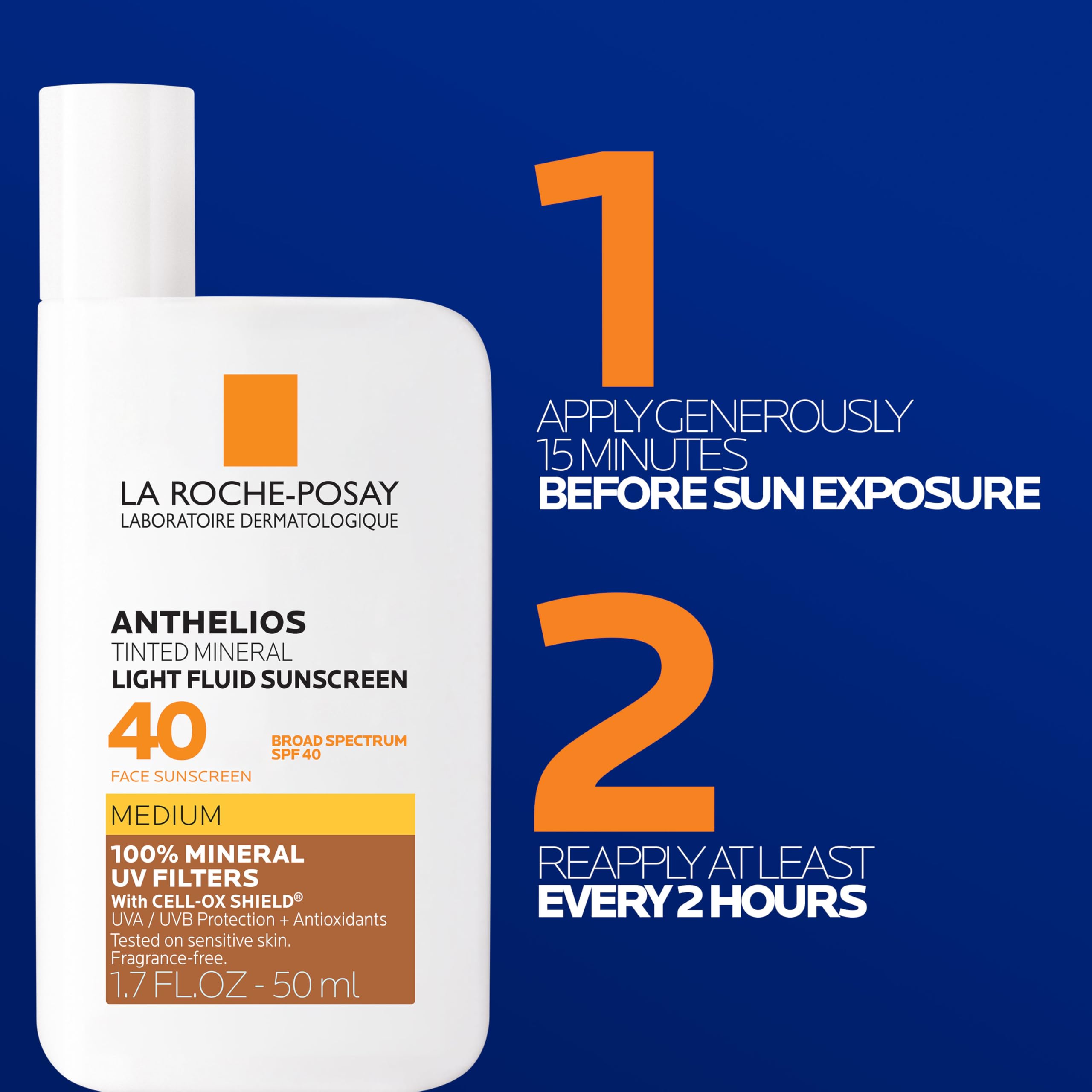 La Roche-Posay beside common travel items highlighting portable sunscreen benefits