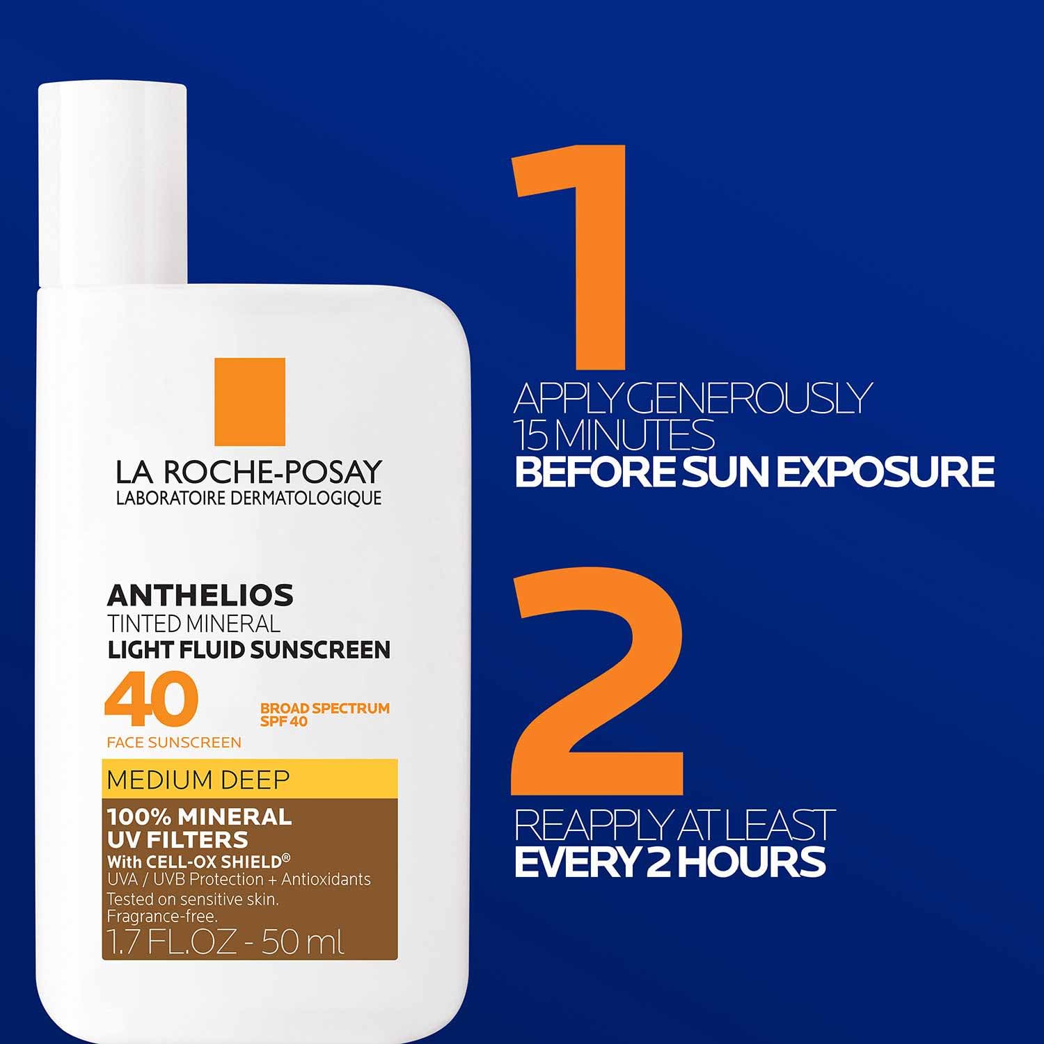 La Roche-Posay travel size in pouch for on-the-go protection benefit