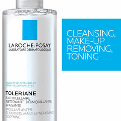 La Roche-Posay being applied with cotton pad for easy makeup removal