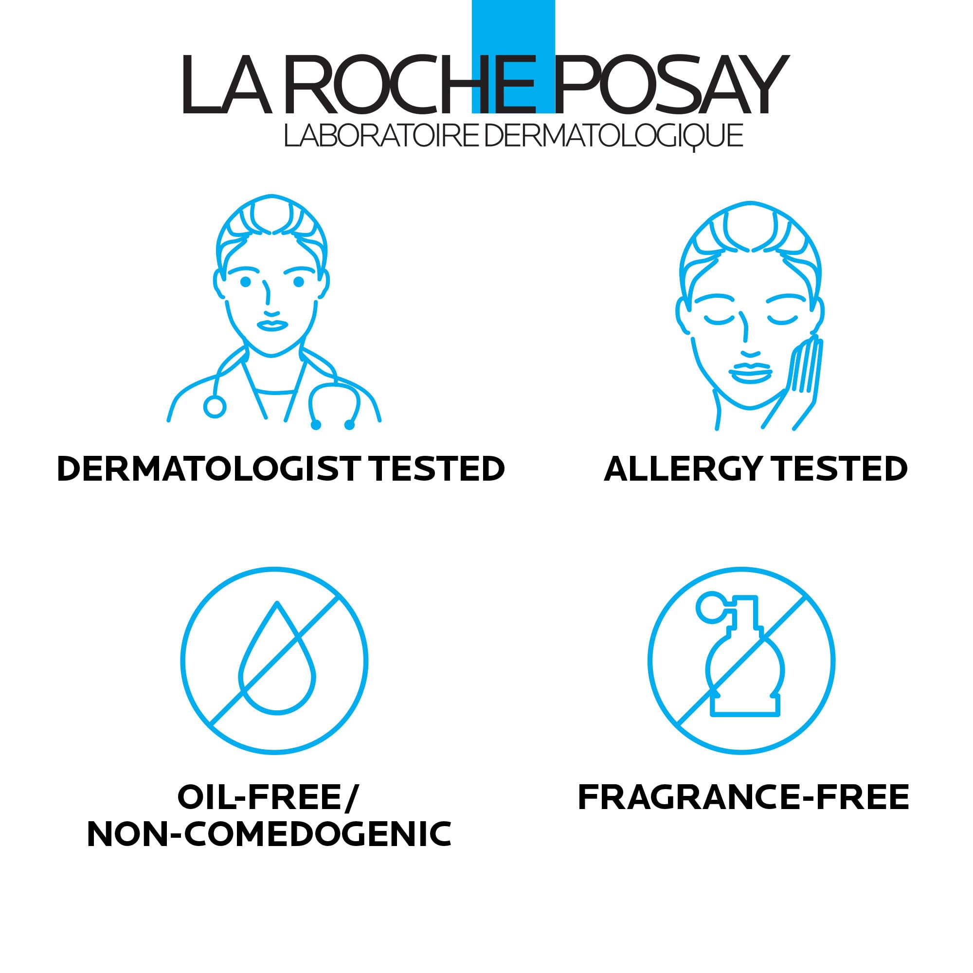 La Roche-Posay on bathroom shelf in routine setting for everyday use benefit