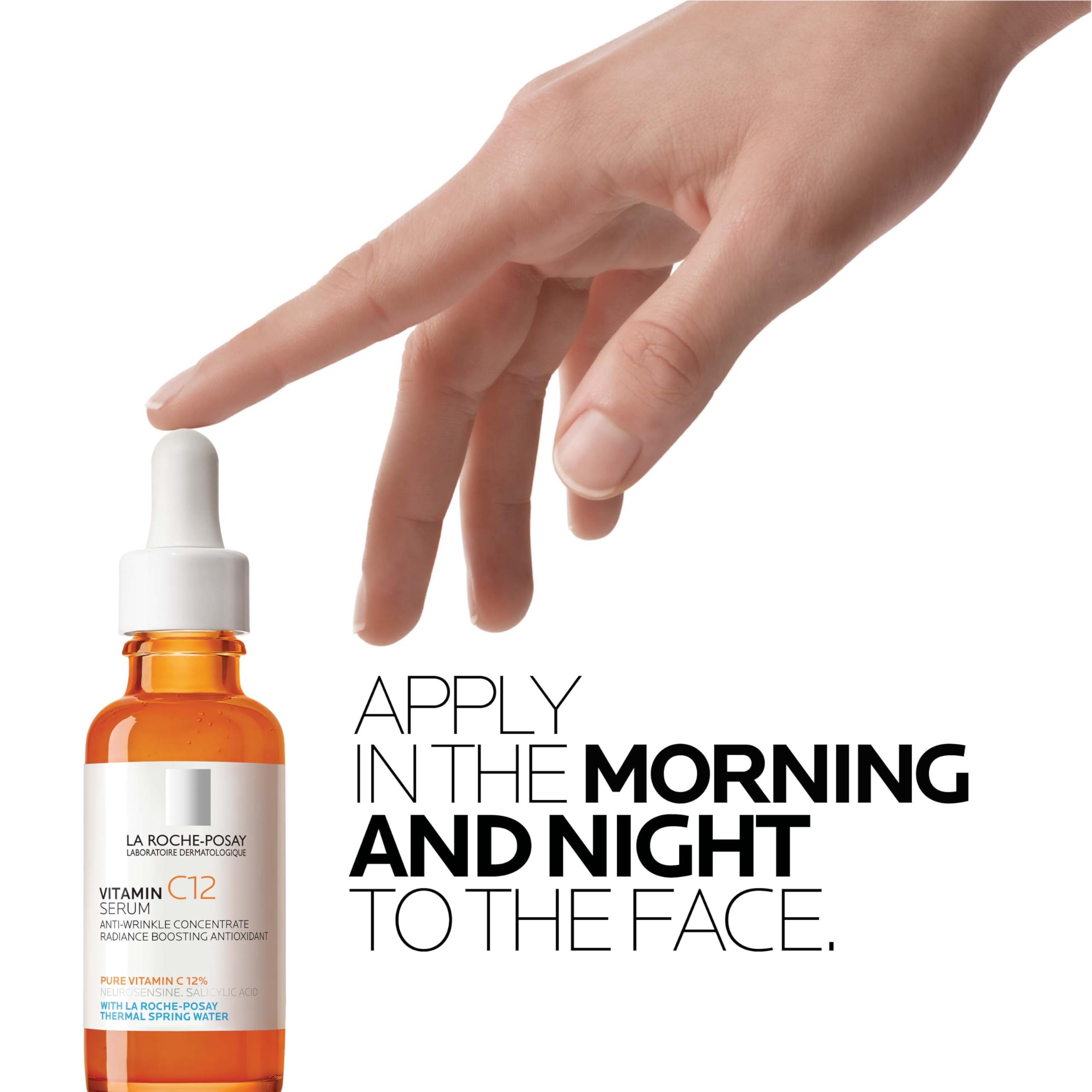 La Roche-Posay before and after radiance illustration showing brighter skin