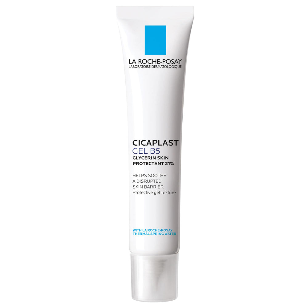 La Roche-Posay tube front view showing clear protective gel benefit