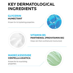 La Roche-Posay gel on hand demonstrating immediate soothing benefit