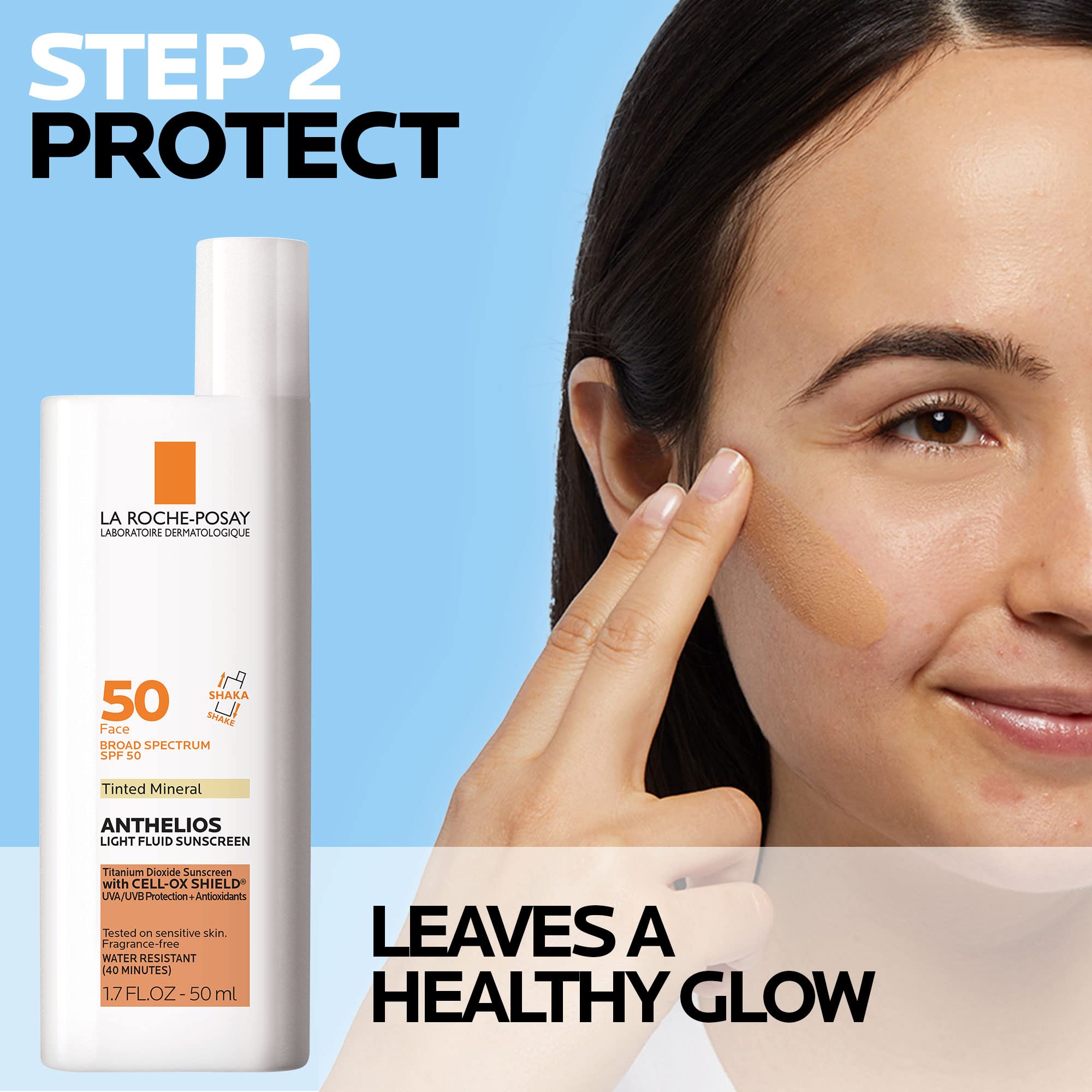 La Roche-Posay gentle cleanser bottle label highlighting soothing ingredients