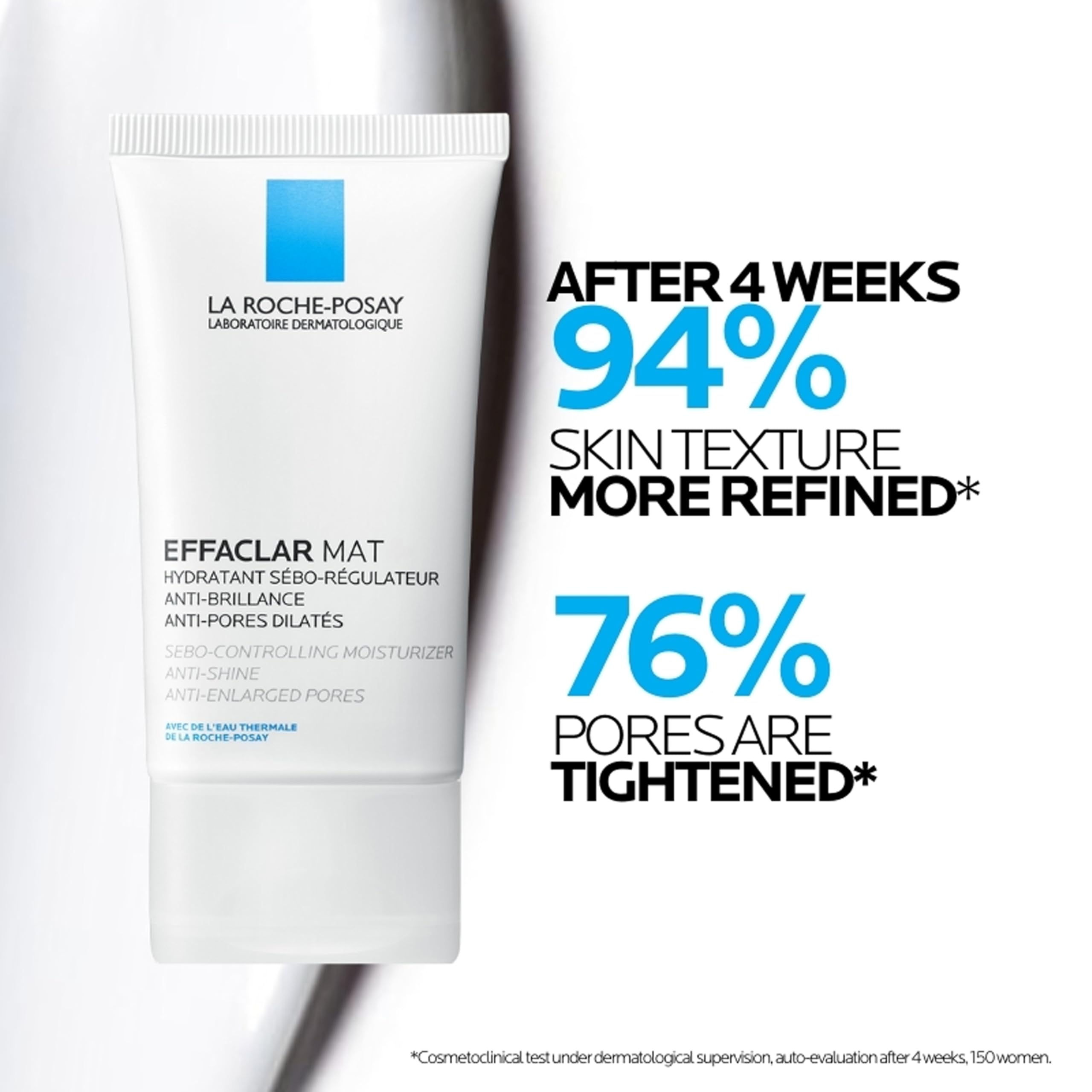 La Roche-Posay ingredients display highlighting LHA and glycerin for pore care benefit