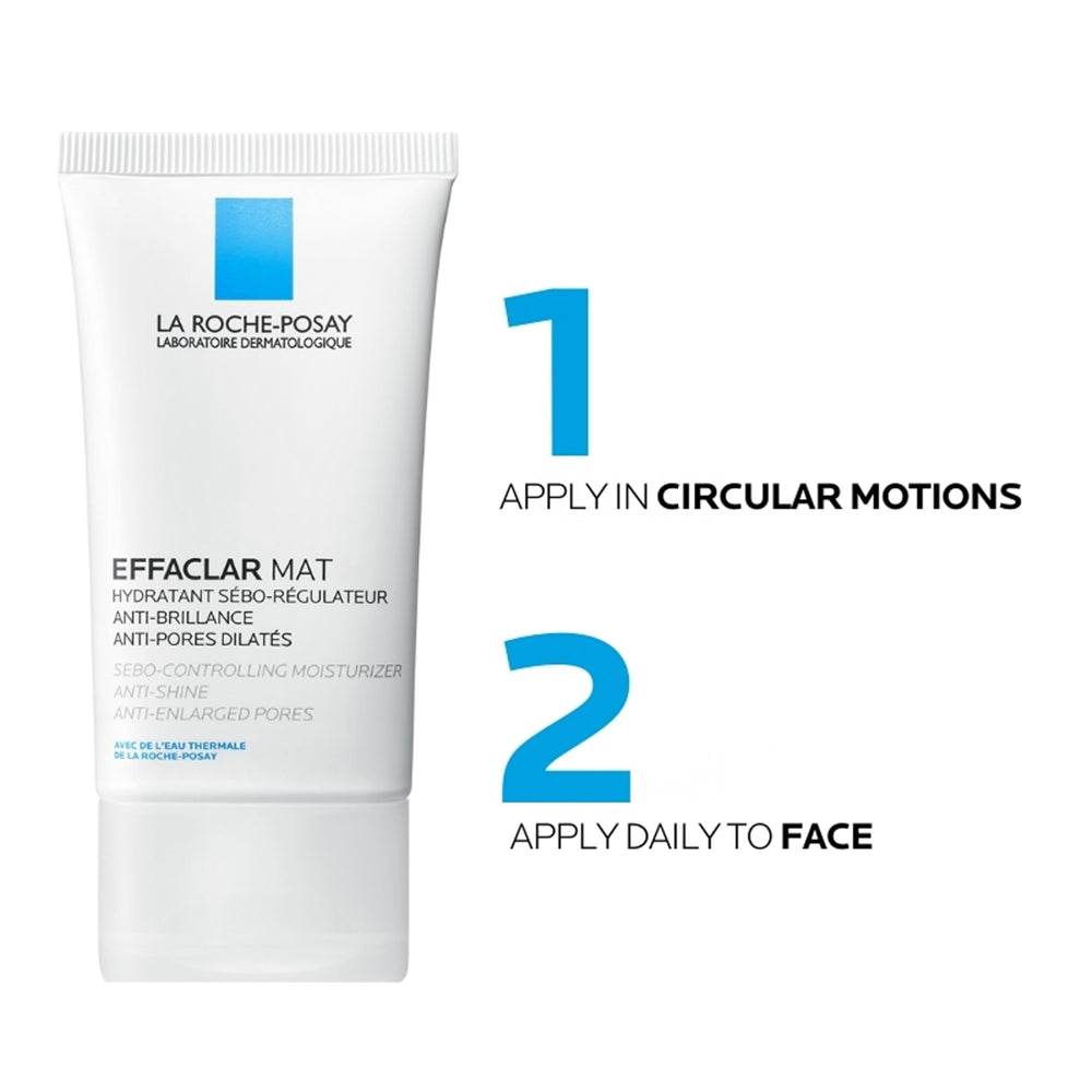 La Roche-Posay before and after pores appear minimized improving skin texture benefit