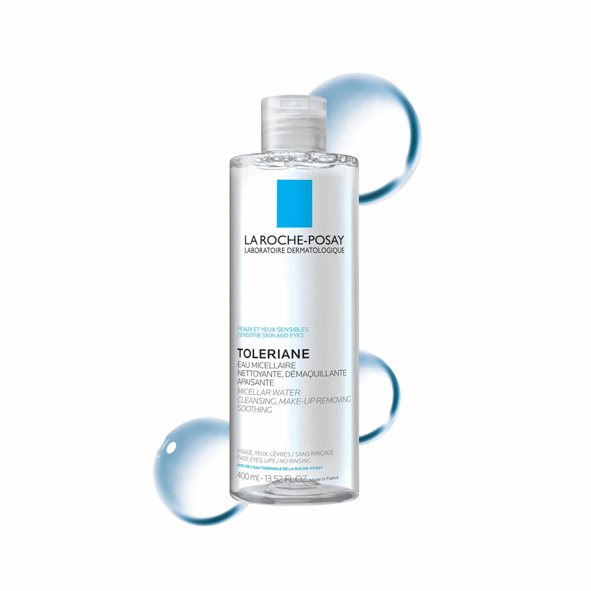 La Roche-Posay front bottle showing clean design and volume benefit