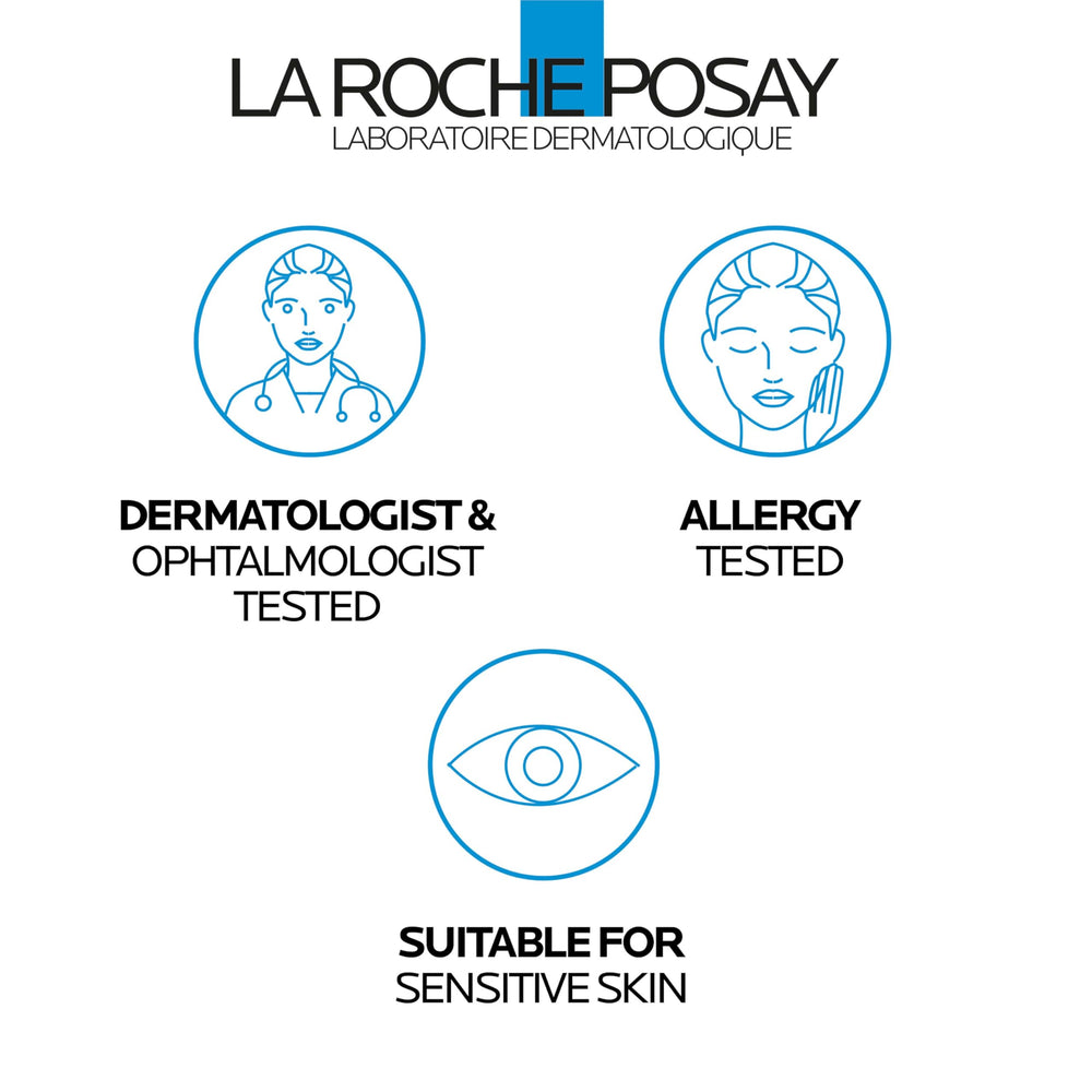 La Roche-Posay box and bottle staged to show shelf-ready presentation benefit