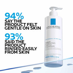 La Roche-Posay ingredient label emphasizing gentle, skin-friendly formula
