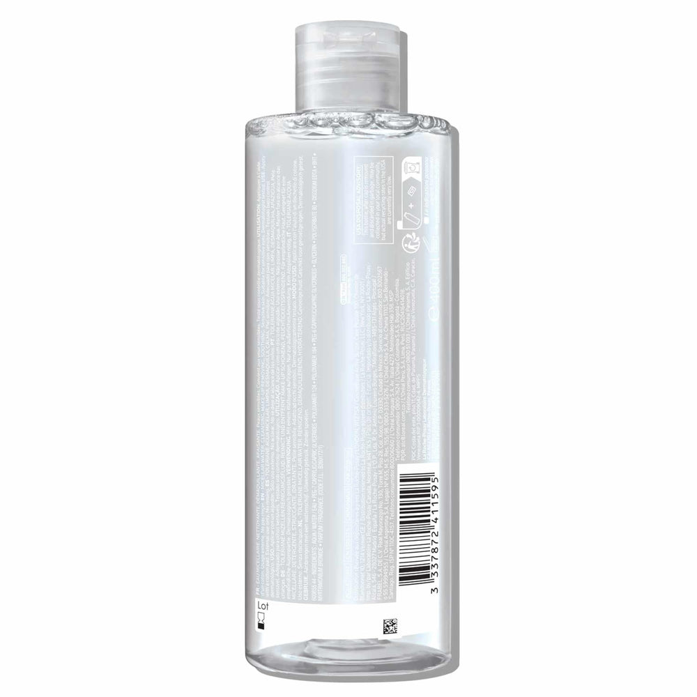 La Roche-Posay label detail highlighting gentle formula benefits