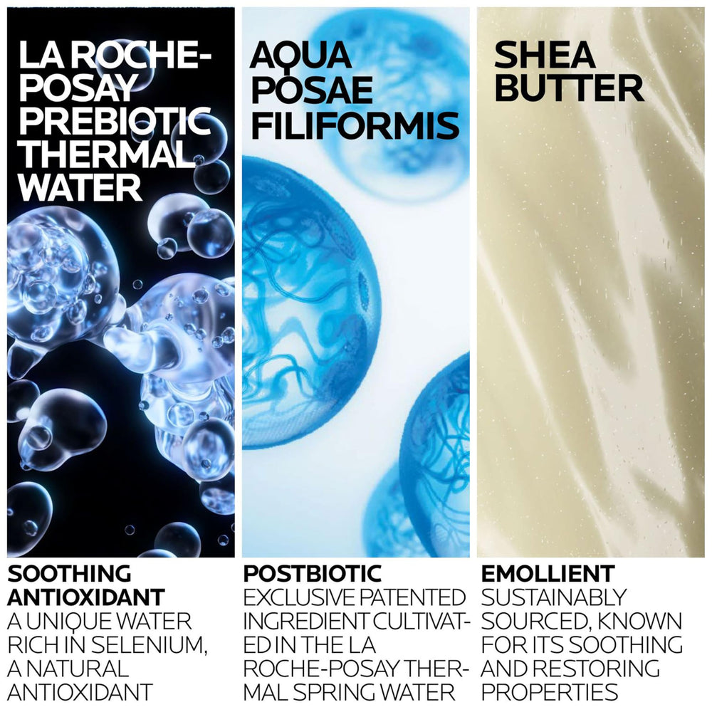 La Roche-Posay pump dispensing cleanser, demonstrating one-handed convenience