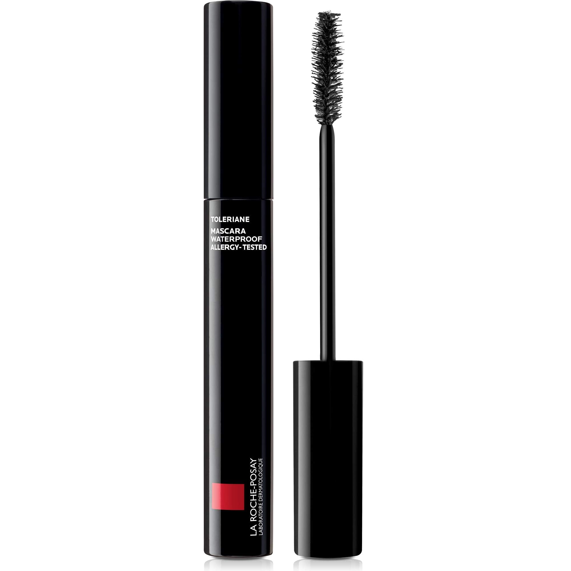 La Roche-Posay mascara front packaging showing waterproof, sensitive-eye formula benefits