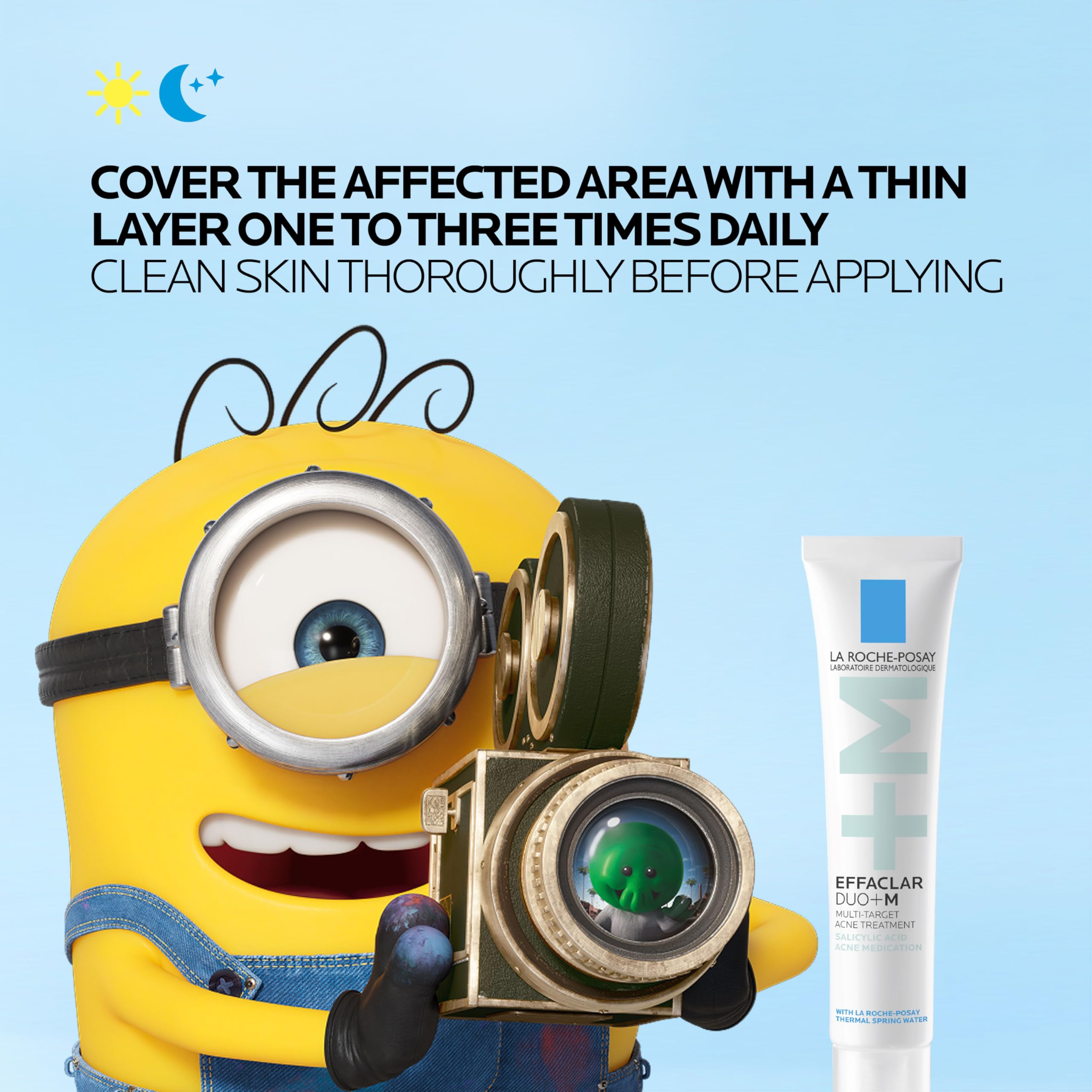 La Roche-Posay product placed on bathroom shelf demonstrating routine use